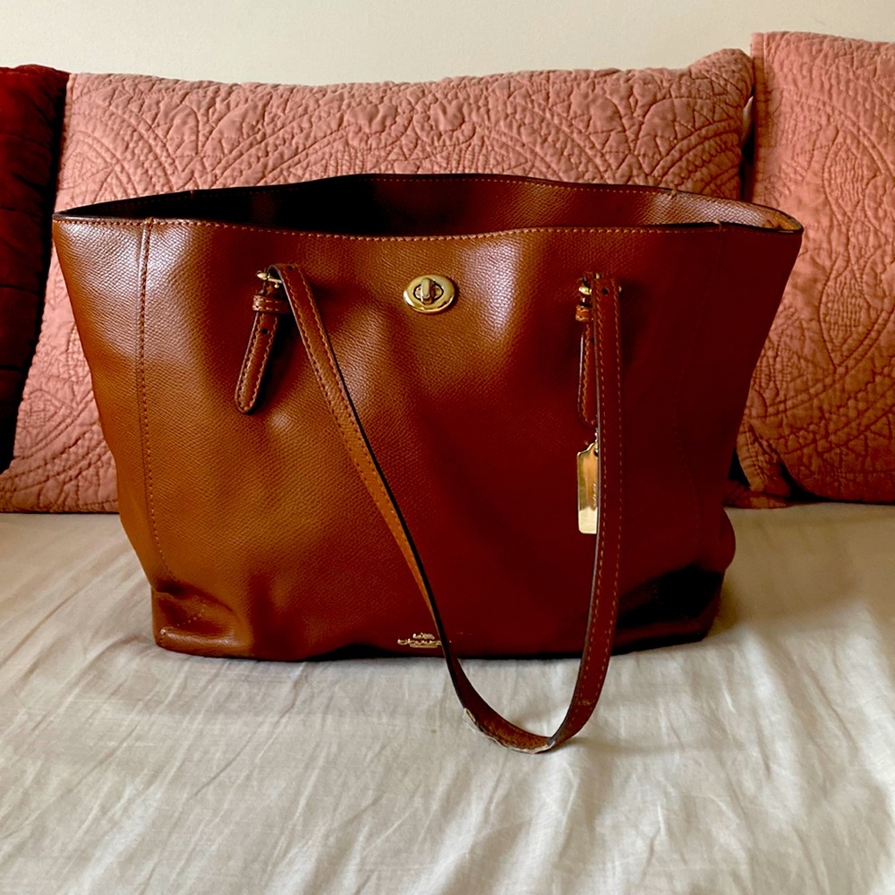 Coach Mollie Tote in Chestnut Brown